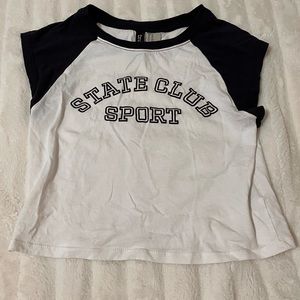 H&M cropped tee XS